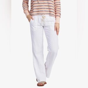 Roxy Oceanside Flared Linen Pants size M